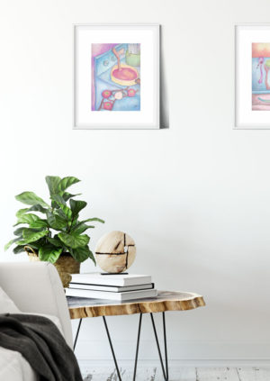 "Running Late" Giclée Art Print